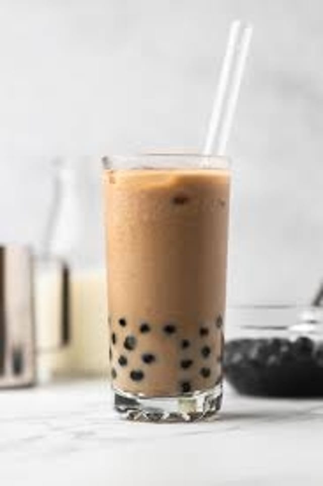 Coffee Milk Tea Boba Drink.