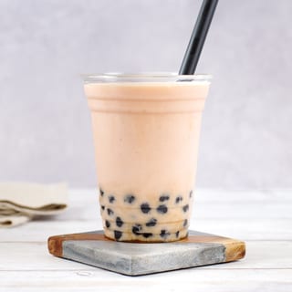Strawberry Milk Tea Boba Drink
