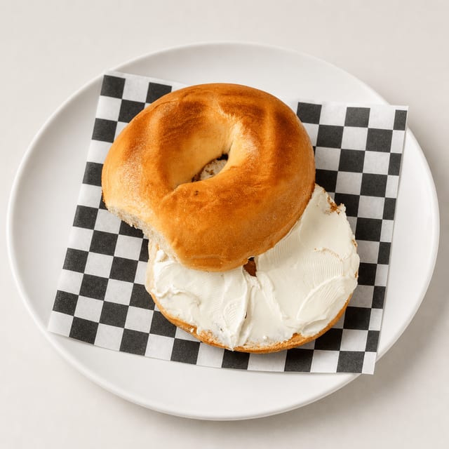 Cream Cheese Bagel.