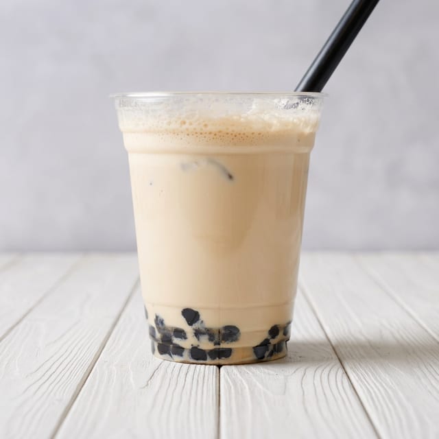 Original Milk Tea Boba Drink.
