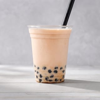 Strawberry Milk Tea Boba Drink